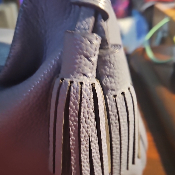 Kate Spade Pebbled Leather Hobo Bag - Purple - Picture 5 of 8